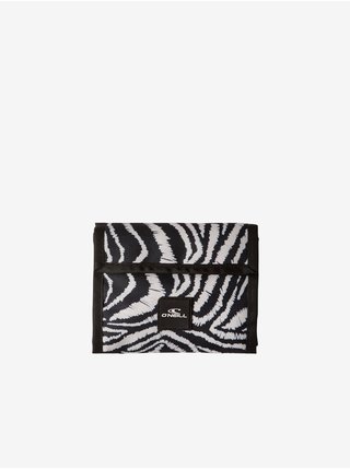 Čierno-biela vzorovaná peňaženka O'Neill POCKETBOOK WALLET
