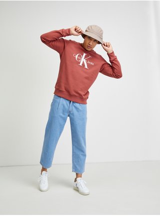 Cihlová pánská mikina Calvin Klein Jeans
