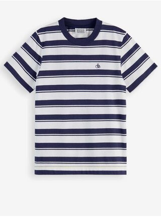 Modro-bílé klučičí pruhované tričko Scotch & Soda