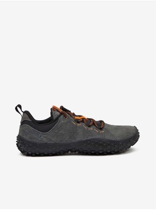 Tmavě šedé pánské semišové outdoorové boty Merrell 