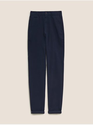 Dokonalé chino kalhoty s vysokým podílem bavlny, úzký střih Marks & Spencer námořnická modrá