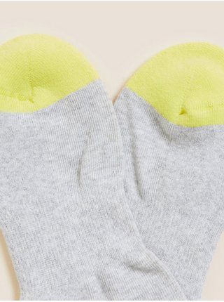 Ponožky Trainer liner s vysokým podílem bavlny, 5 ks Marks & Spencer šedá