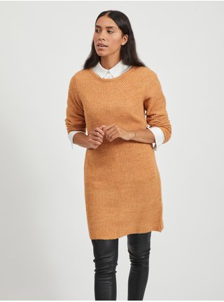 Hnedé svetrové šaty VILA Suril