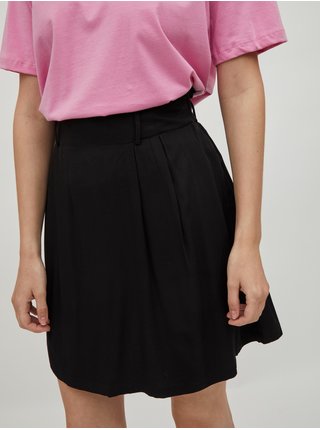 Černá krátká sukně s páskem VILA Vero