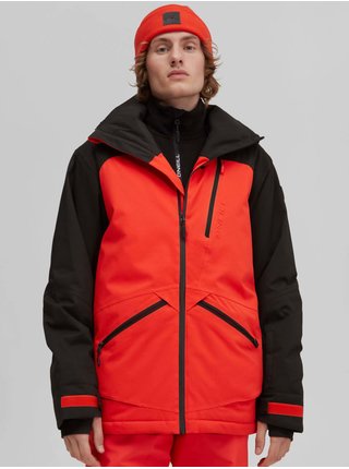 Černo-červená pánská lyžařská/snowboardová bunda O'Neill TOTAL DISORDER JACKET