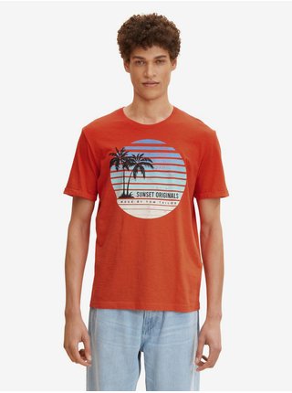 Oranžové pánske tričko Tom Tailor