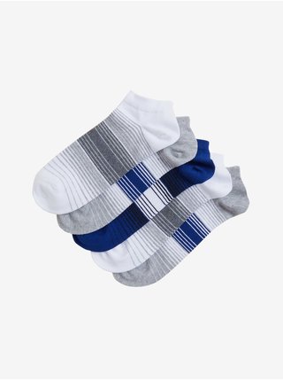 5 párů proužkovaných sportovních ponožek s technologií Cool & Fresh™ Marks & Spencer šedá
