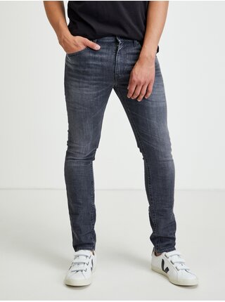 Šedé pánské skinny fit džíny Diesel Thommer