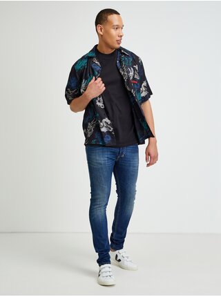Tmavomodré pánske slim fit rifle Diesel Tepphar