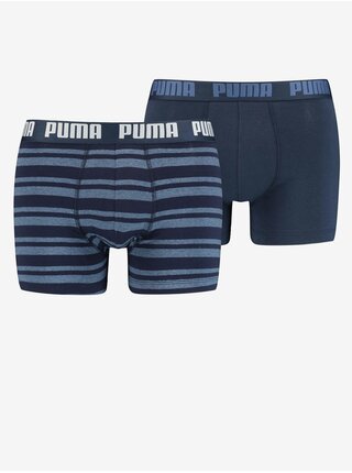 Sada dvoch pánskych boxerok v tmavomodrej farbe Puma