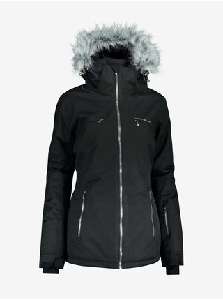 Černá dámská zimní sportovní bunda s kapucí Alpine Pro PRISA