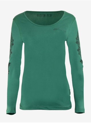Zelené dámské tričko s potiskem Alpine Pro DIDAKA