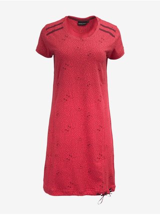 Červené dámská šaty ALPINE PRO LEXA