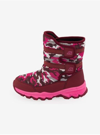 Růžové dívčí zimní boty ALPINE PRO Kamo