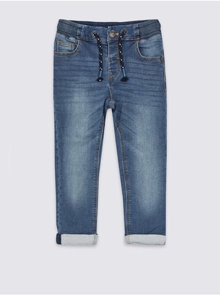 Pohodlné strečové džíny klasického střihu (2–7 let) Marks & Spencer námořnická modrá