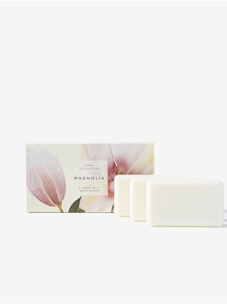 Sada tří mýdel s vůní magnólie  Marks & Spencer Floral ( 3 x 75 g )