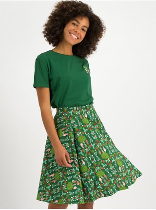 Zelená vzorovaná sukně Blutsgeschwister
