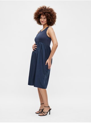 Tmavě modré těhotenské šaty Mama.licious Macy