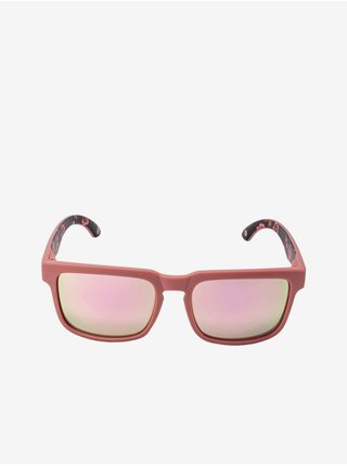 Čierno-ružové dámske kvetované slnečné okuliare Meatfly Memphis