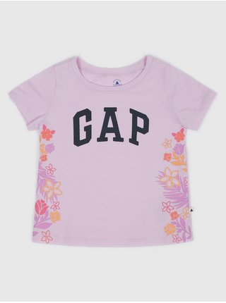 Růžové holčičí tričko s logem GAP  