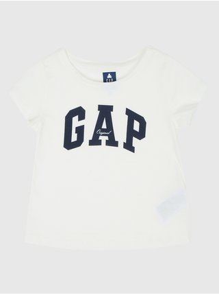 Sada dievčenského trička, šatov a legín v modro-bielej farbe GAP