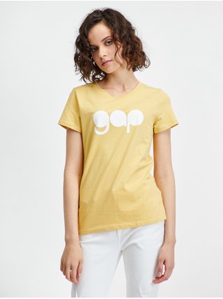 Žlté dámské tričko s retro logom GAP