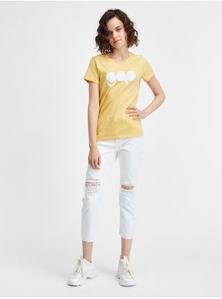 Žluté dámské tričko s retro logem GAP 