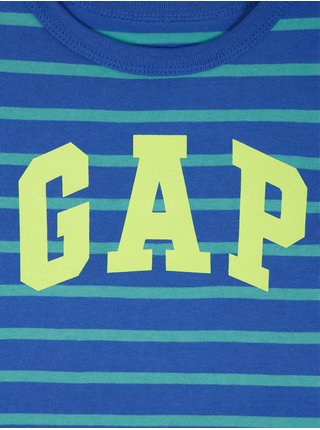 Modré chlapčenské pruhované tričko GAP