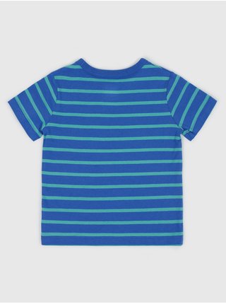 Modré chlapčenské pruhované tričko GAP
