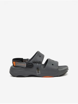 Tmavě šedé pánské sandály Crocs