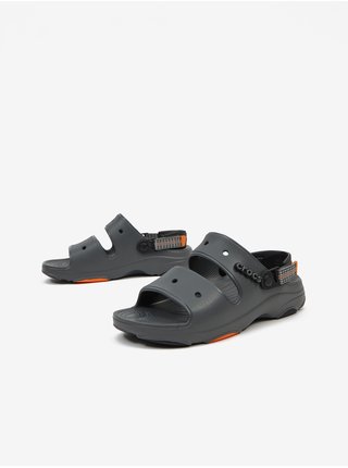 Tmavě šedé pánské sandály Crocs