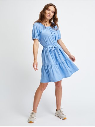 Modré dámské šaty s volánem GAP