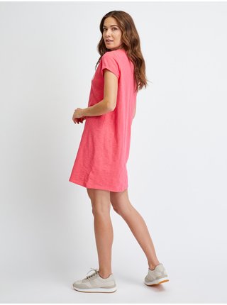 Růžové dámské žíhané krátké šaty GAP 
