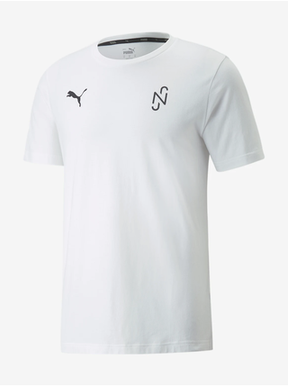Bílé pánské sportovní tričko s potiskem na zádech Puma Neymar