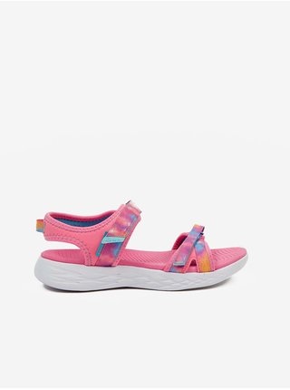 Růžové holčičí sandály Skechers
