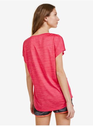 Tmavě růžové dámské žíhané tričko SAM 73 Naska