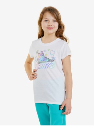 Bílé dívčí tričko s potiskem SAM 73 Ursula