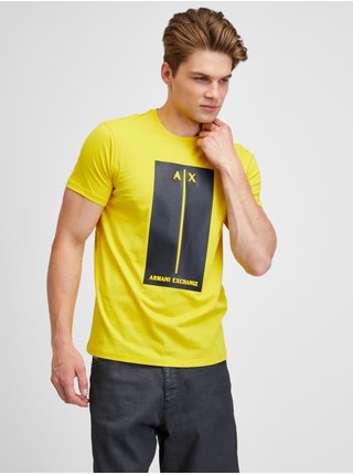 Žluté pánské tričko Armani Exchange