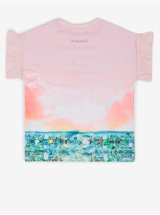 Růžové holčičí tričko Desigual Velez