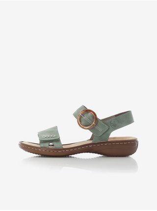 Zelené dámske sandále Rieker
