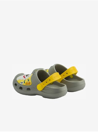 Žlto-šedé detské papuče Coqui Maxi Talking Tom And Friends