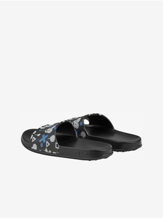 Černé dětské vzorované pantofle Coqui Tora 