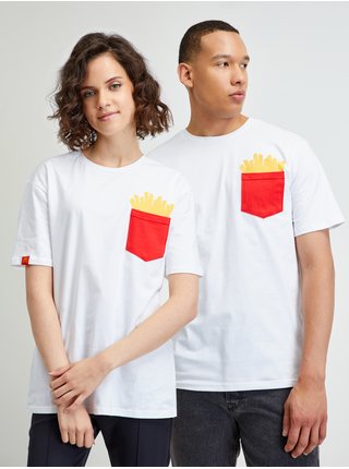 Bílé unisex tričko McDonald's Fries