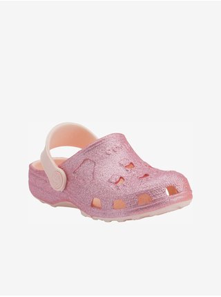 Ružové dievčenské papuče Coqui Little Frog