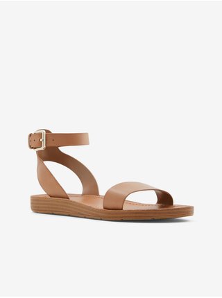 Hnědé dámské kožené sandály ALDO Kedaredia