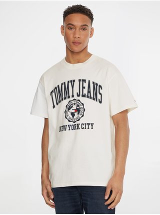 Krémové pánské tričko Tommy Jeans