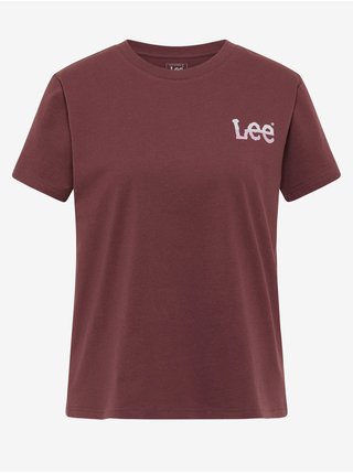 Vínové dámske tričko Lee