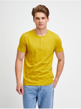 Žluté pánské tričko s krátkým rukávem GAP