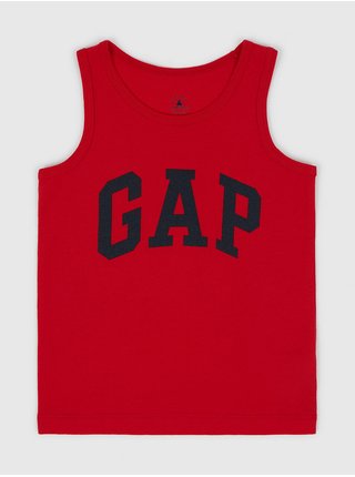 Červené chlapčenské tielko s logom GAP