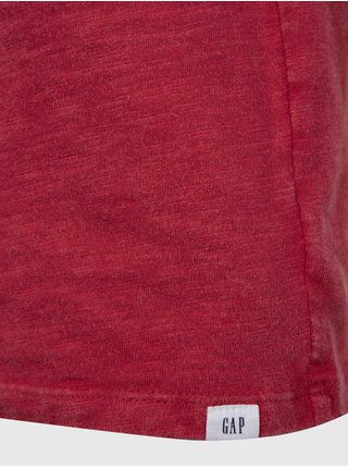 Oranžovo-červené klučičí tričko s krátkým rukávem GAP
